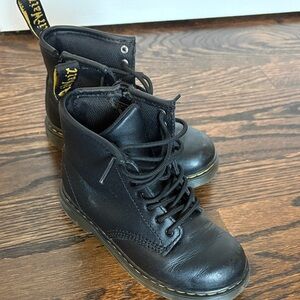Dr. Martens Kids Black Lace-Up Boots